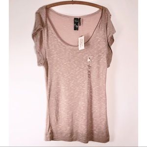 NWT Guess top blush pink. Medium